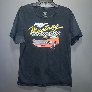 Official Licensed Product Ford Mustang Black Graphic Tee Top T-shirt Mens Large
